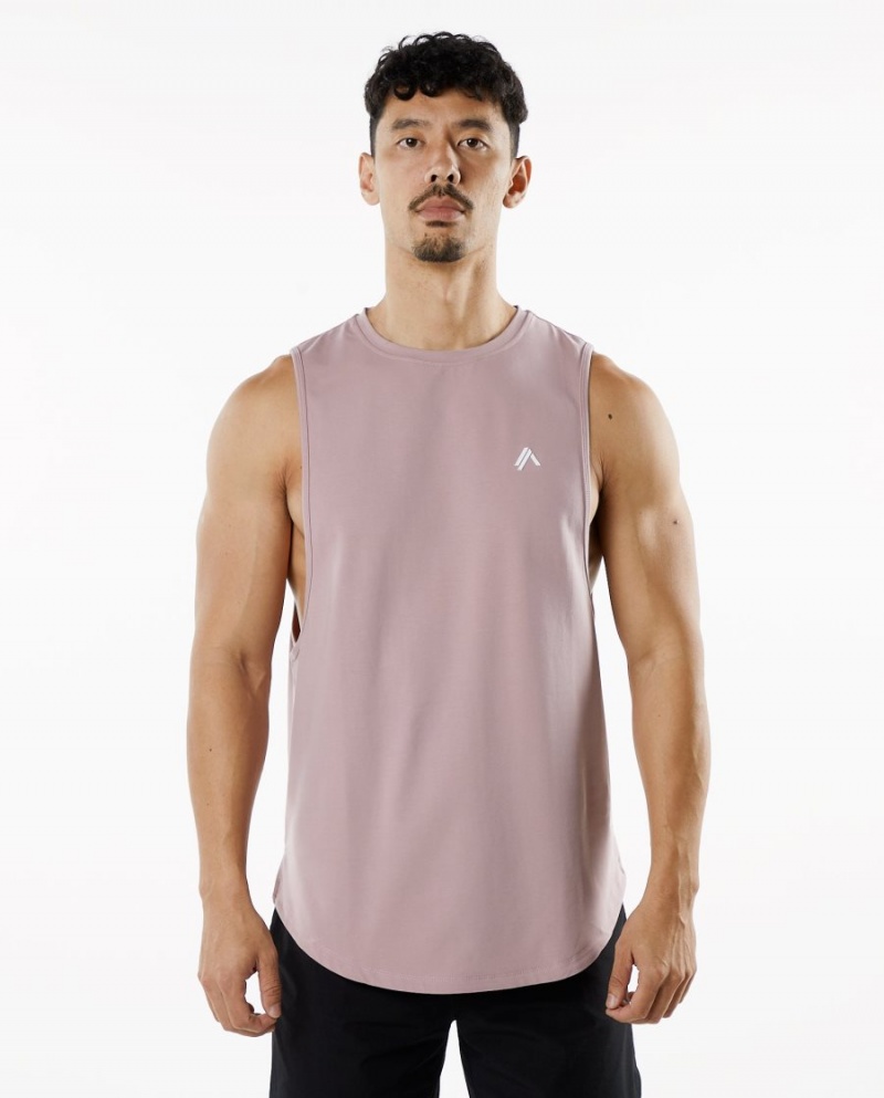 Debardeur Alphalete Dynasty Tank Mauve Homme | ISX-02445035