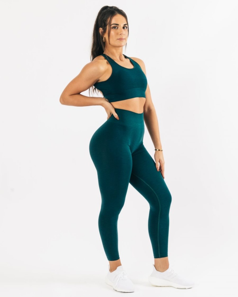 Soutien Gorge Sport Alphalete Vault Bra Teal Femme | VHZ-32924034