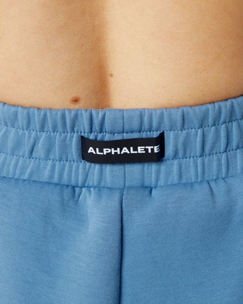 Short Alphalete ELMTS Athlétiques Corta 3.5" Bleu Femme | EJB-71148238