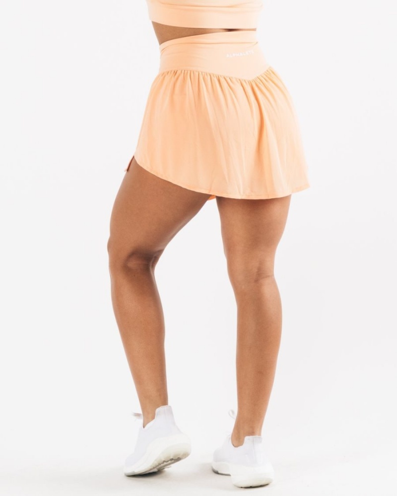 Jupes Alphalete Trace Skirt Corail Femme | ERZ-20584109