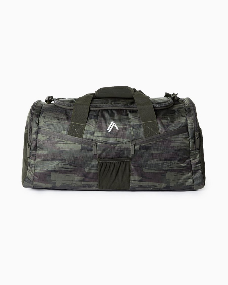 Accessoires Alphalete Essential Duffel Bag Vert Olive Camouflage Femme | FCS-44293495