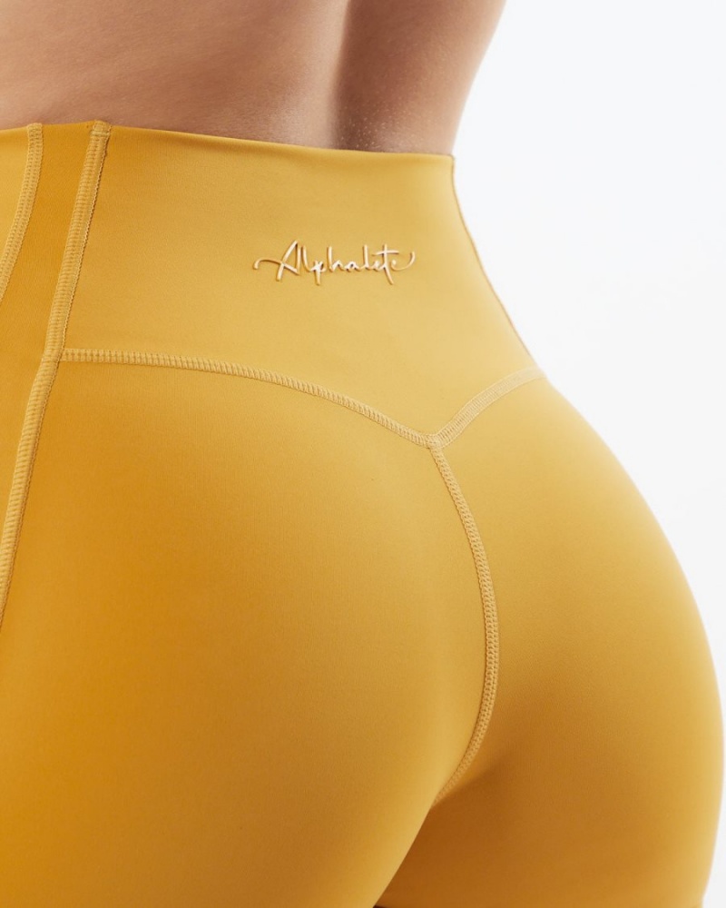 Leggings Alphalete Pulse Kinetic Legging Jaune Femme | OKF-11807828