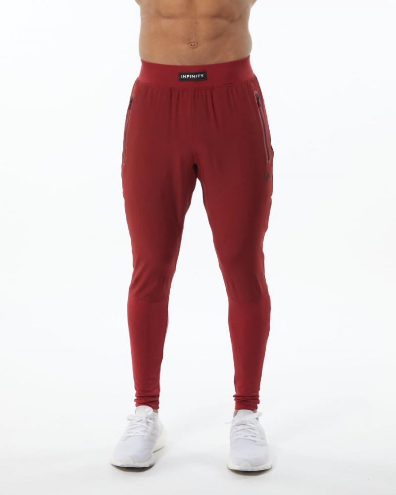 Pantalon Jogging Alphalete Infinity Tech Pant Rouge Homme | IGH-28181680