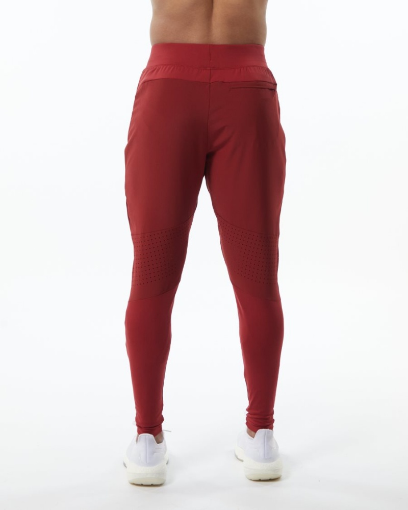 Pantalon Jogging Alphalete Infinity Tech Pant Rouge Homme | IGH-28181680