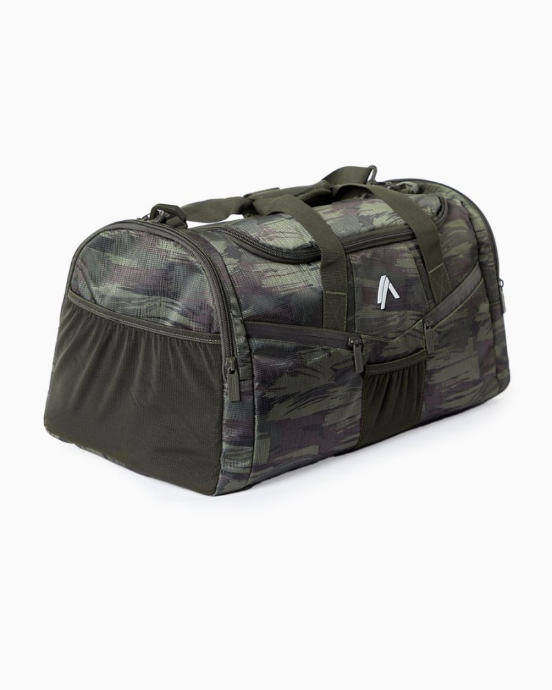 Accessoires Alphalete Essential Duffel Bag Vert Olive Camouflage Femme | FCS-44293495