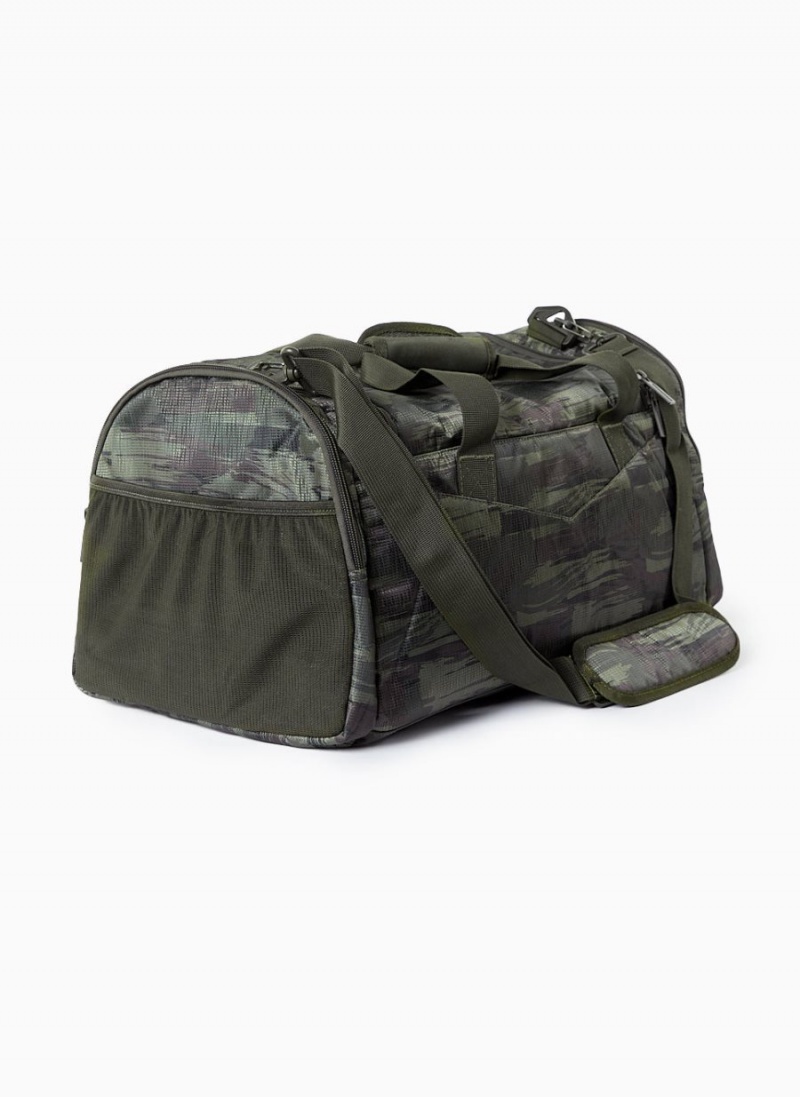 Accessoires Alphalete Essential Duffel Bag Vert Olive Camouflage Femme | FCS-44293495