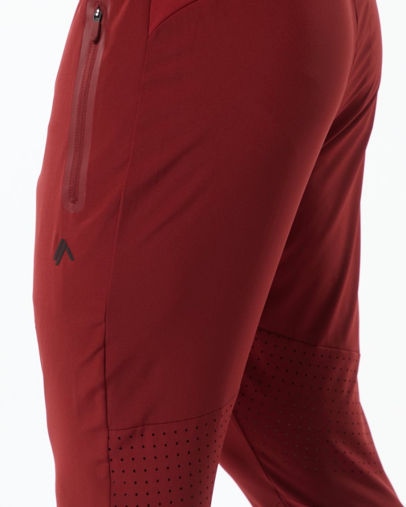 Pantalon Jogging Alphalete Infinity Tech Pant Rouge Homme | IGH-28181680