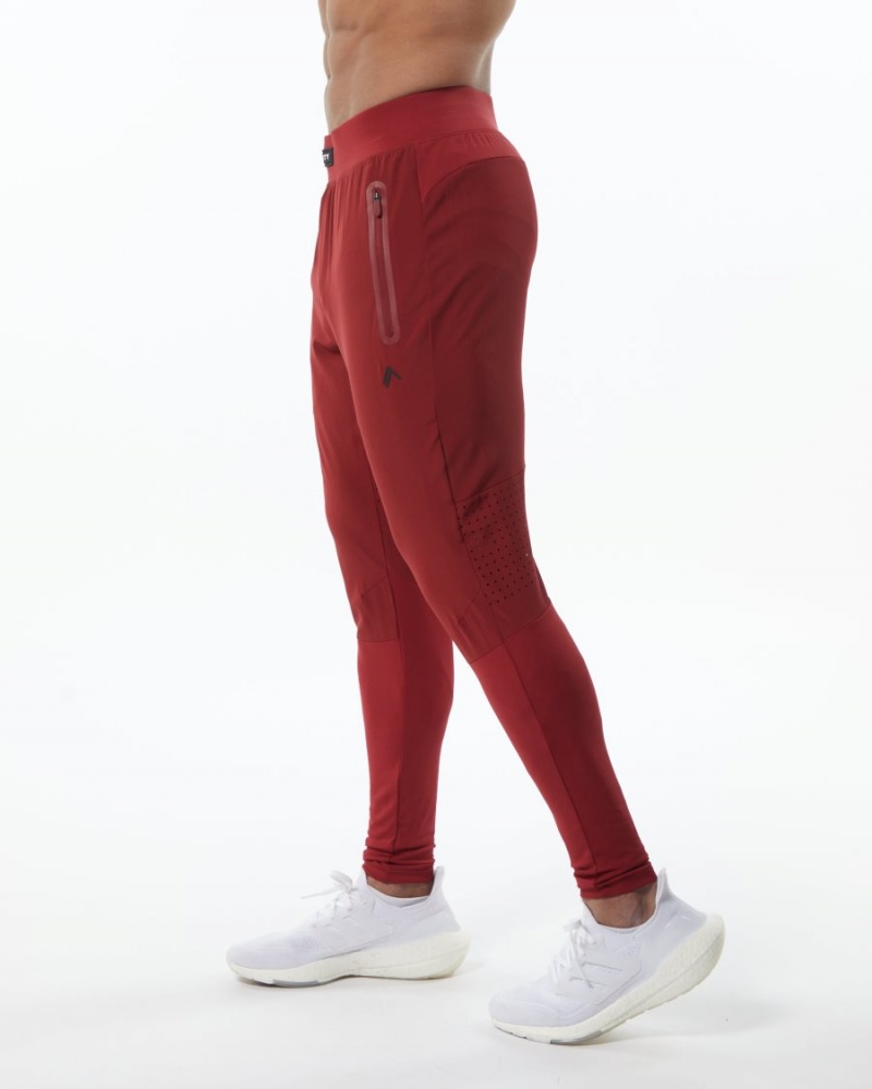 Pantalon Jogging Alphalete Infinity Tech Pant Rouge Homme | IGH-28181680