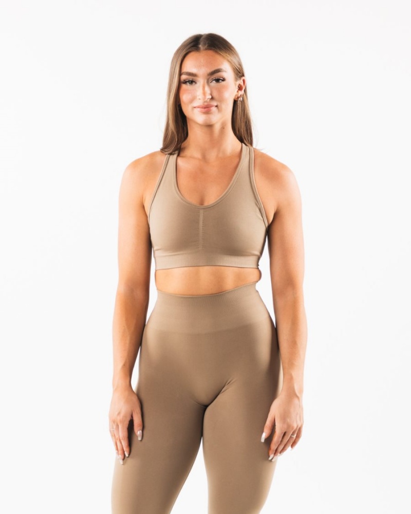 Soutien Gorge Sport Alphalete Amplify Bra Chai Femme | GFY-88586725