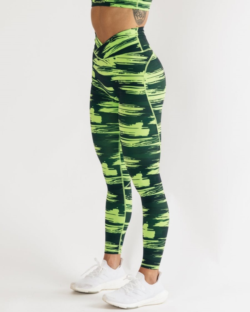 Leggings Alphalete Surface Power Legging Camouflage Femme | GOZ-34421451