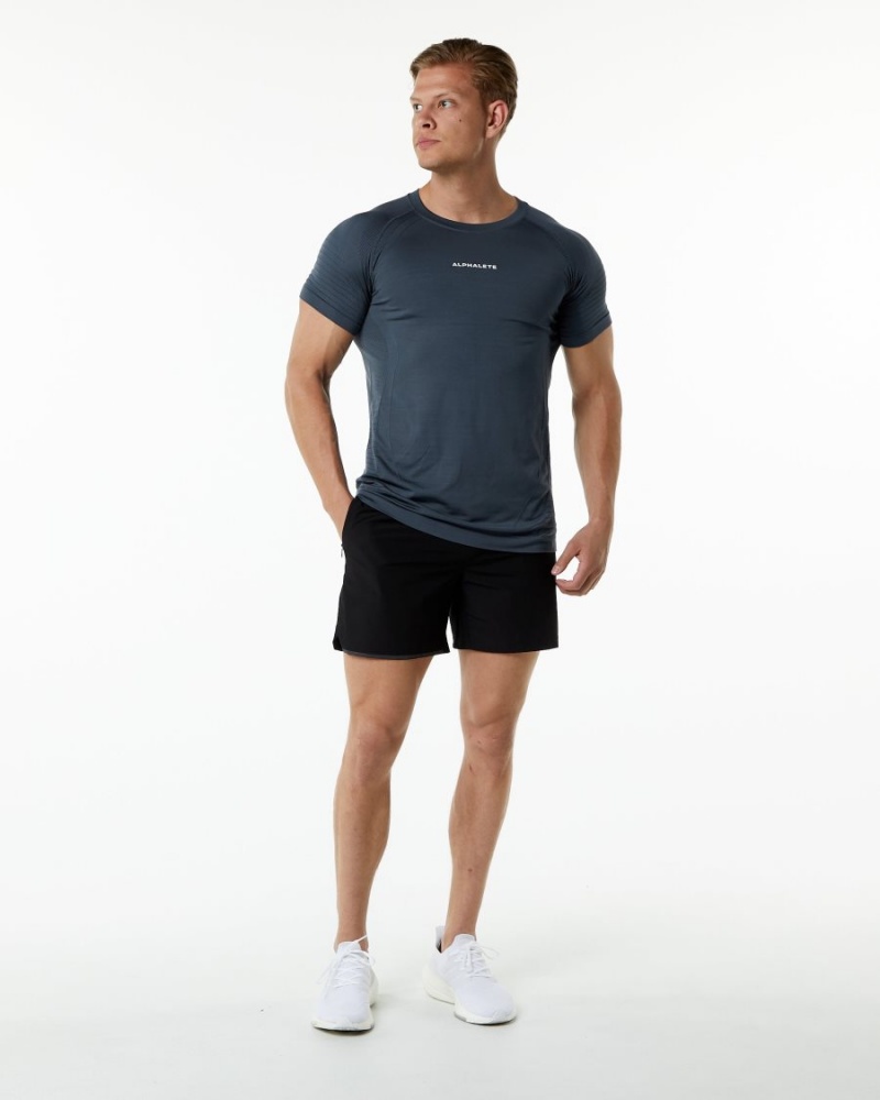 Chemises Alphalete Ozone Tee Carbon Homme | ULE-24172412