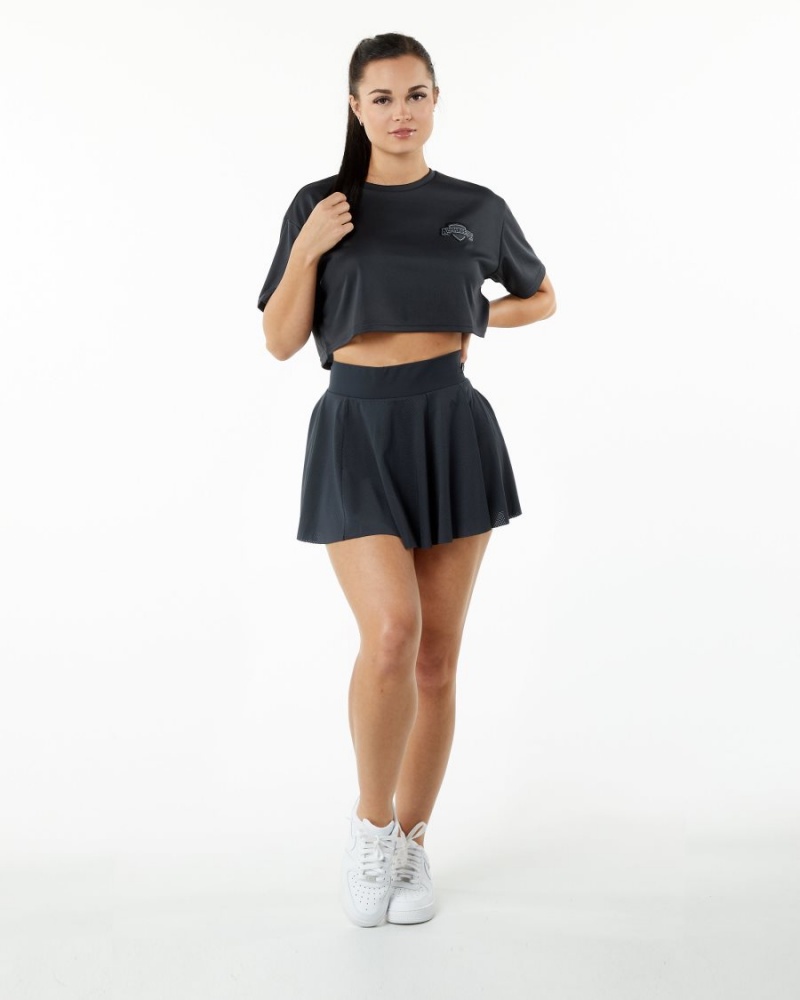 Jupes Alphalete Varsity Skirt Noir Femme | ASL-36817673