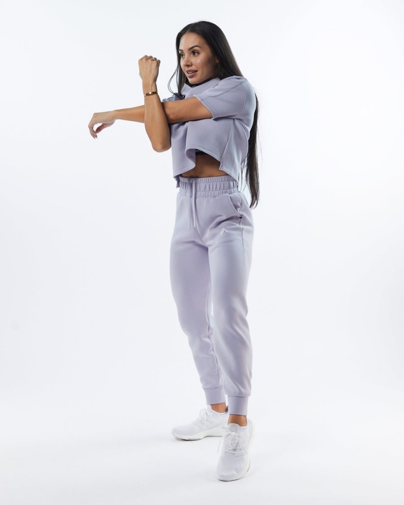 Pantalon Jogging Alphalete ELMTS Cuffed Jogger Lilac Femme | VXE-13111483