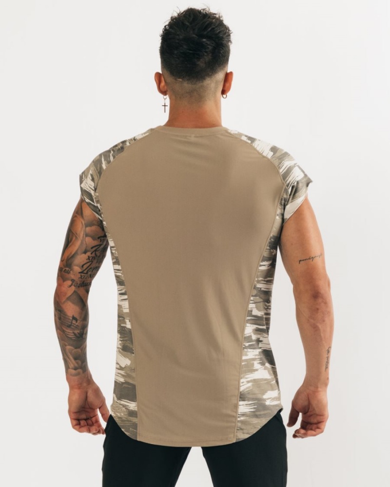 Stringers Alphalete Velocity Sans Manches Tee Camouflage Homme | YAM-35728418