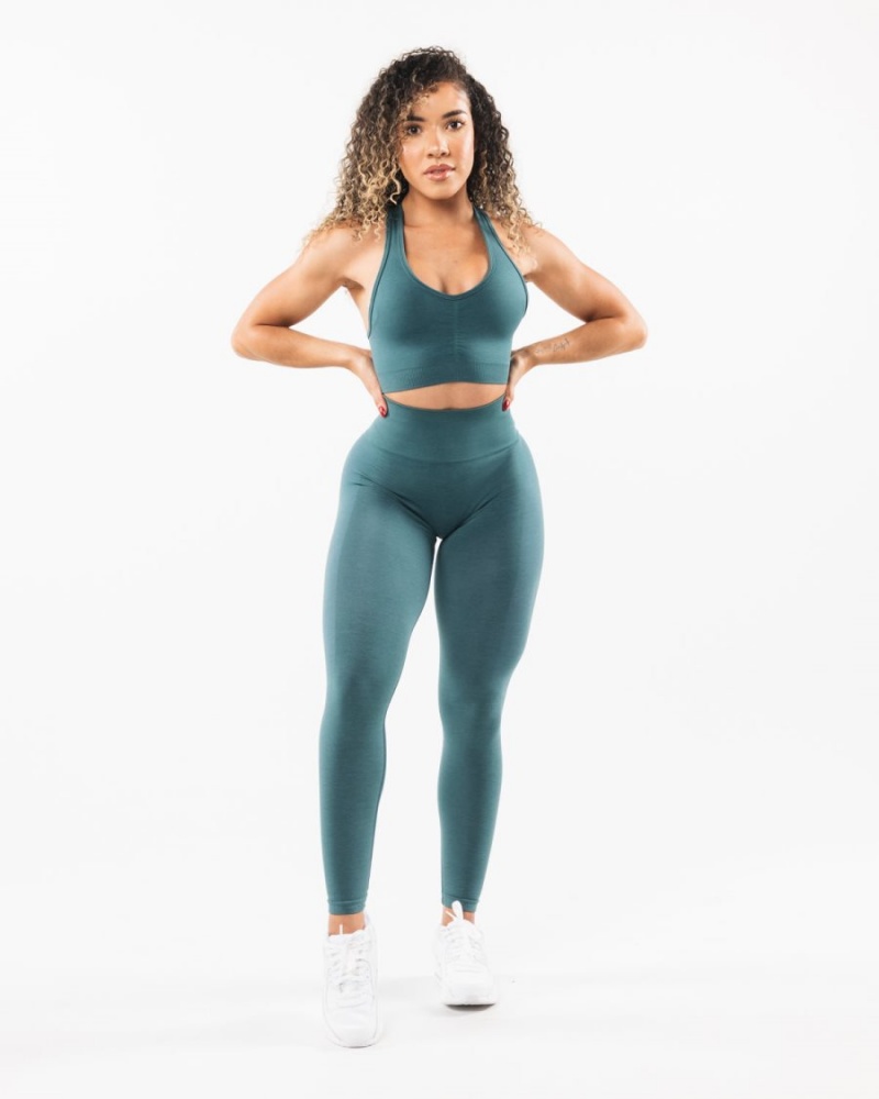 Leggings Alphalete Amplify Legging Ocean Femme | QGY-72014463