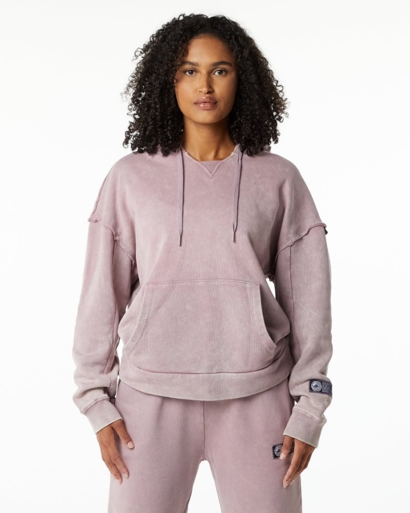 Sweat a Capuche Alphalete Very Terry Hoodie Rose Femme | PBE-87203896