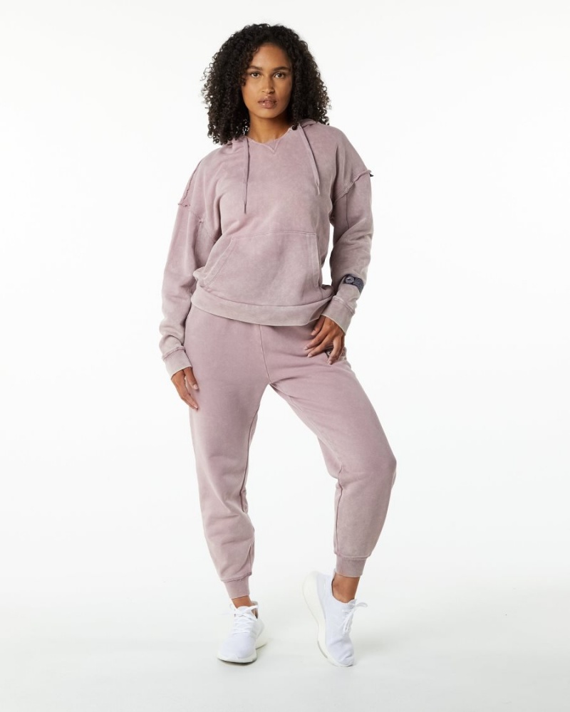 Sweat a Capuche Alphalete Very Terry Hoodie Rose Femme | PBE-87203896