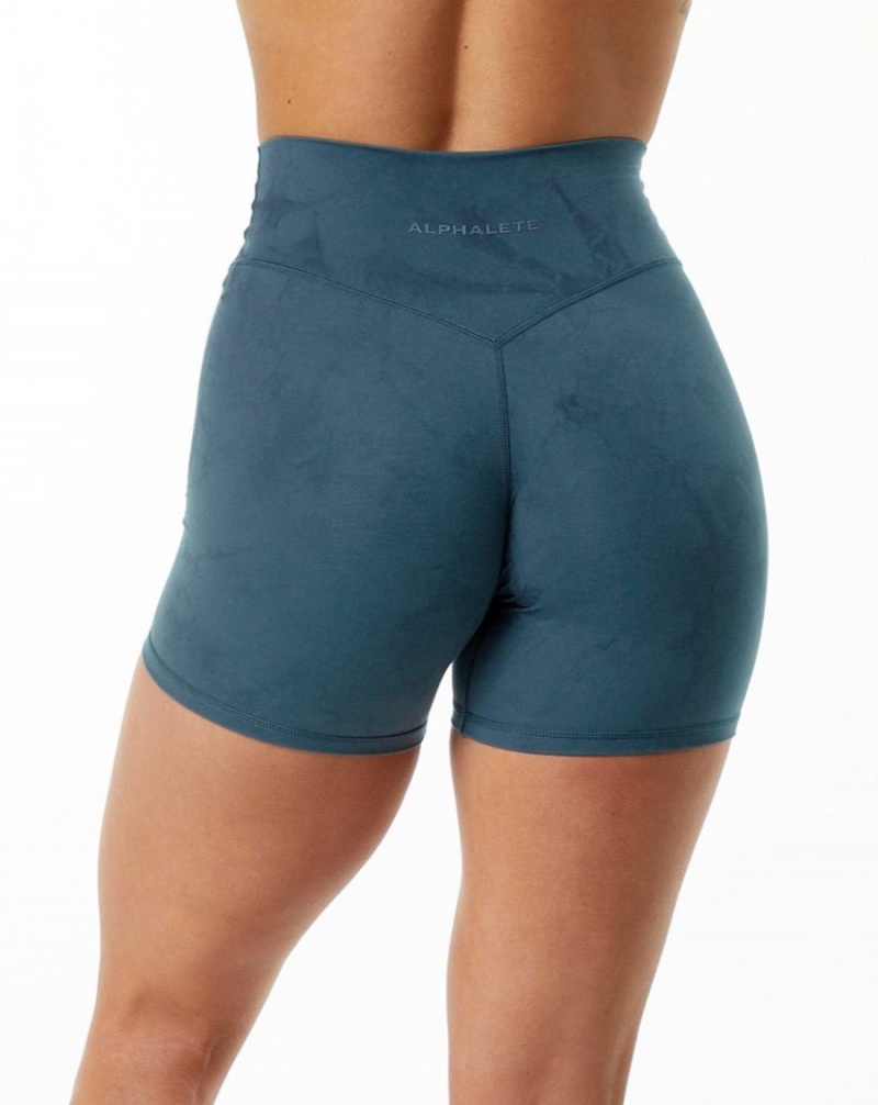 Short Alphalete Alphalux Wonder Corta 6" Bleu Femme | PGG-91077140