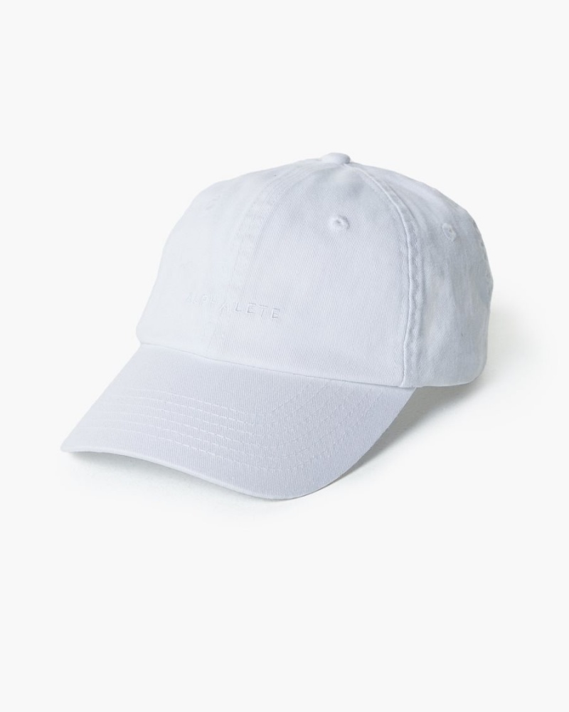 Accessoires Alphalete Core Dad Hat Blanche Femme | VWR-68467028