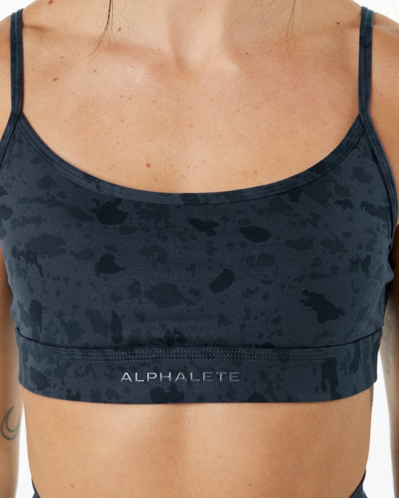 Soutien Gorge Sport Alphalete Surface Limitless Bra Bleu Femme | CRA-77329202