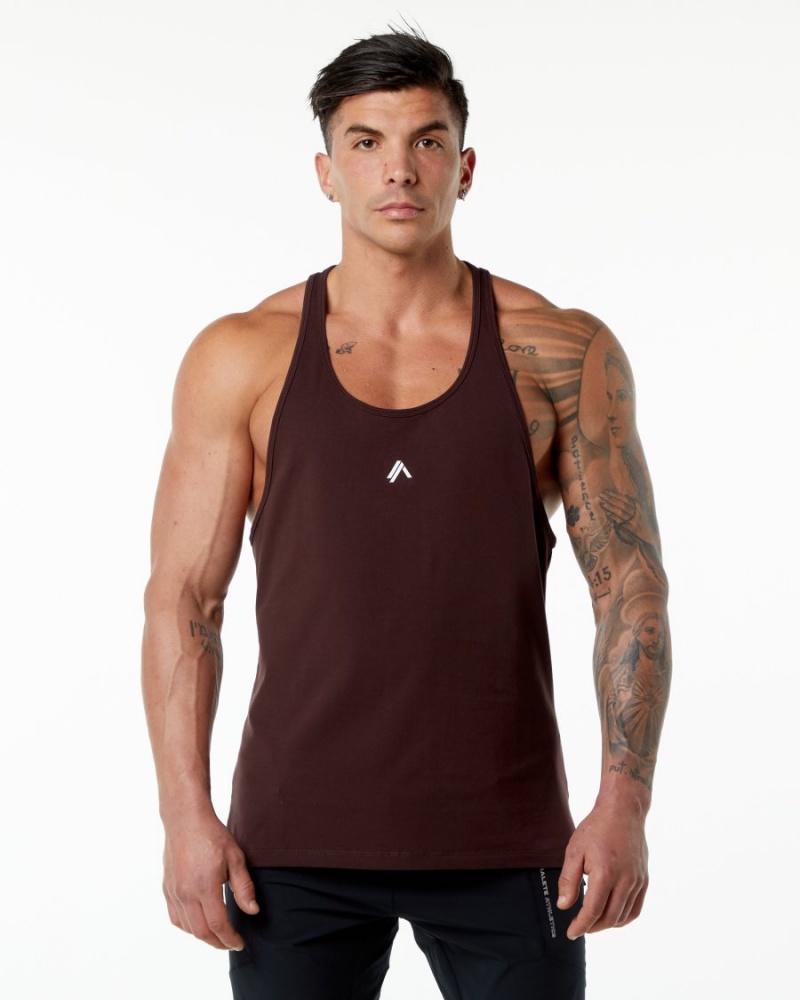 Stringers Alphalete Emblem Stringer Bordeaux Homme | TMD-37983446