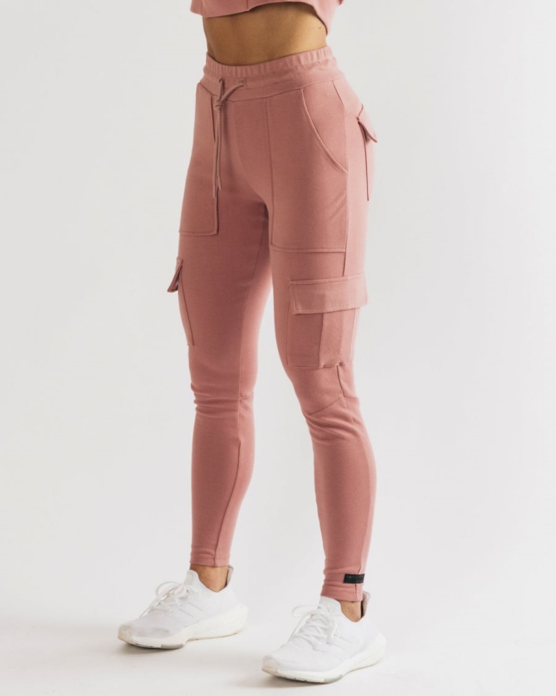 Pantalon Jogging Alphalete Identity Cargo Cranberry Ice Femme | XPT-71273008