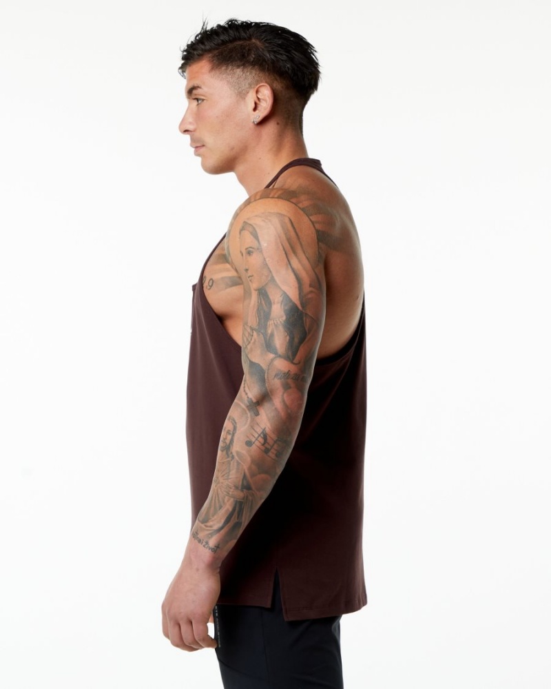 Stringers Alphalete Emblem Stringer Bordeaux Homme | TMD-37983446