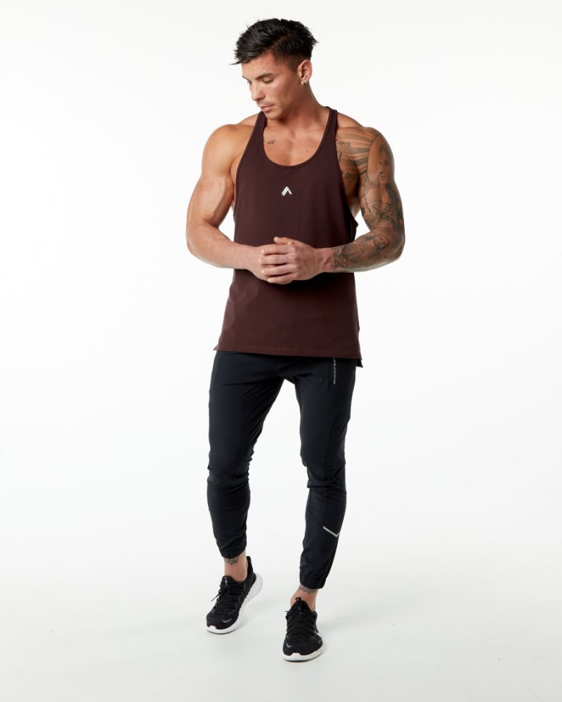 Stringers Alphalete Emblem Stringer Bordeaux Homme | TMD-37983446