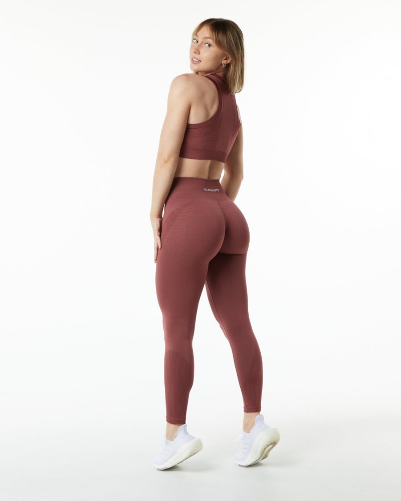 Leggings Alphalete Ozone Legging Gingerbread Femme | TJM-58614539