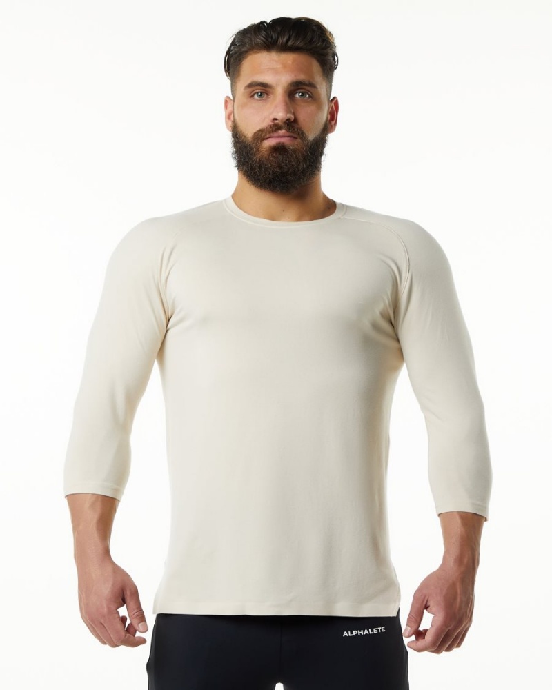 Chemises Alphalete Evo 3/4 Sleeve Tee Sahara Homme | CBP-80754664