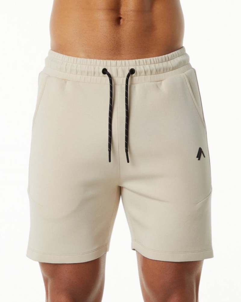 Short Alphalete ELMTS Athlétiques Corta 6" Vanilla Homme | OYM-50170740