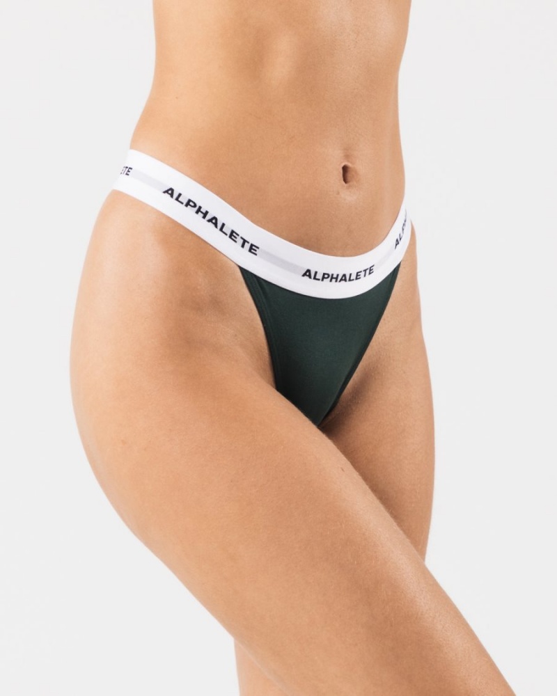 Sous Vêtement Alphalete Acute Lanières Evergreen Femme | SAJ-91668250