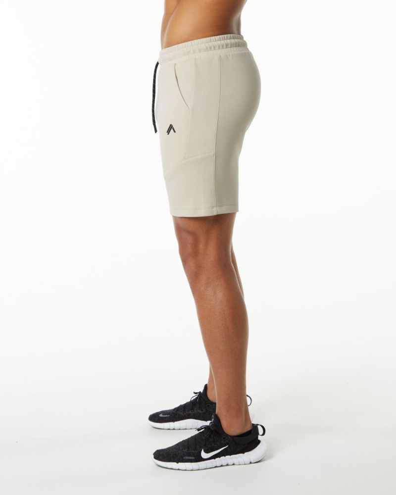 Short Alphalete ELMTS Athlétiques Corta 6" Vanilla Homme | OYM-50170740