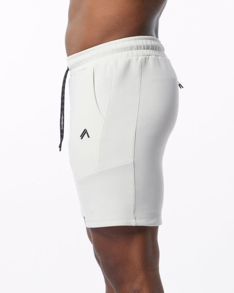 Short Alphalete ELMTS Athlétiques Corta 6" Blanche Homme | WUM-93640895