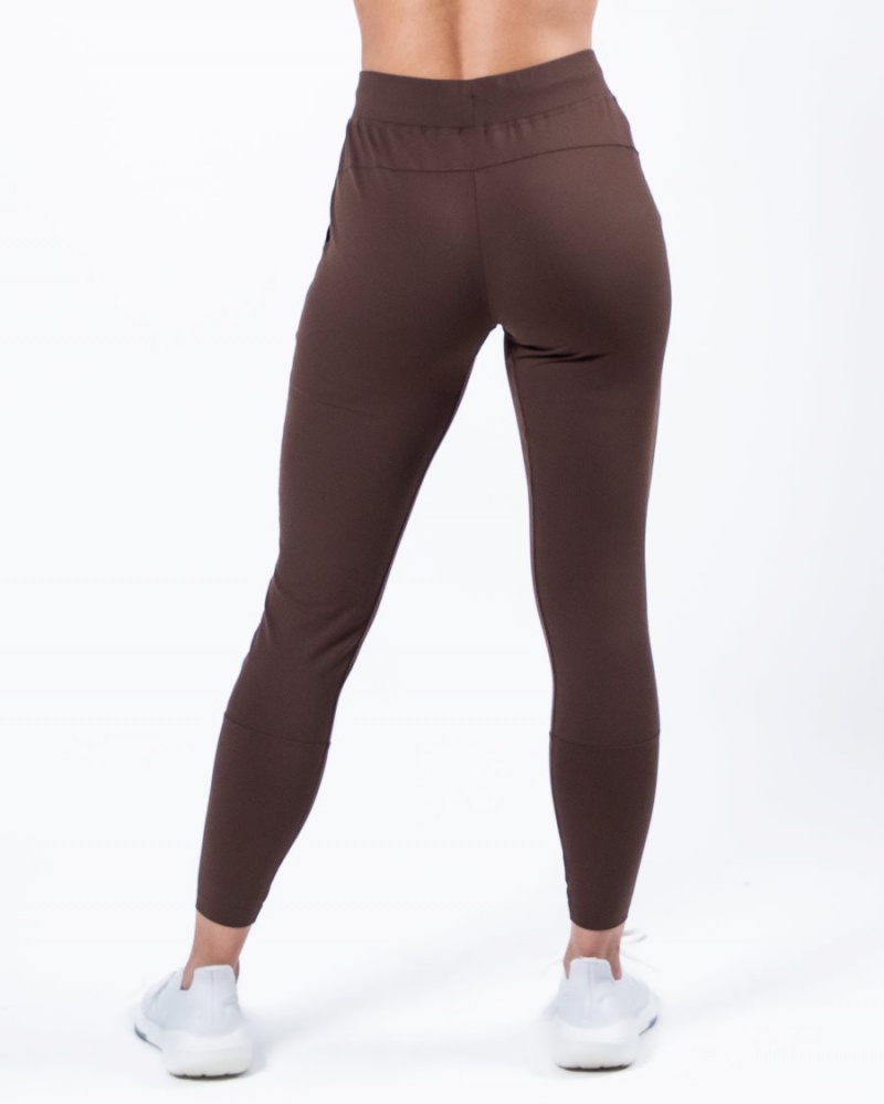 Pantalon Jogging Alphalete Trace Jogger Cafe Femme | XQA-39643247