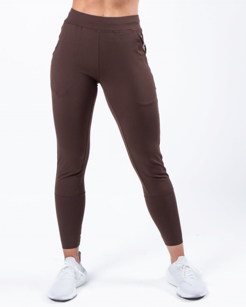 Pantalon Jogging Alphalete Trace Jogger Cafe Femme | XQA-39643247