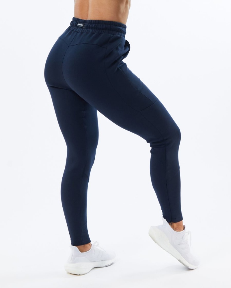 Pantalon Jogging Alphalete ELMTS Zip Jogger Bleu Marine Femme | IEN-60604628