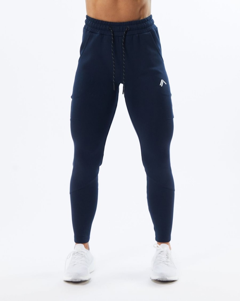 Pantalon Jogging Alphalete ELMTS Zip Jogger Bleu Marine Femme | IEN-60604628