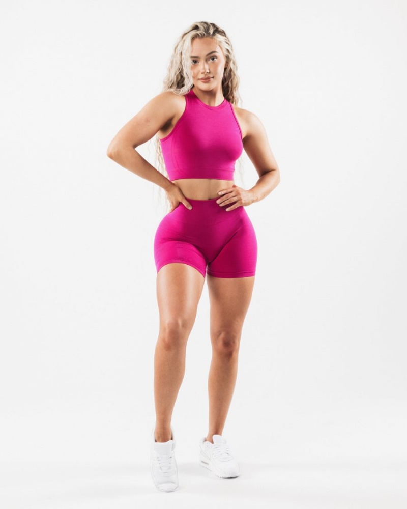 Short Alphalete Amplify Corta 4.5" Magenta Femme | GTO-88032078