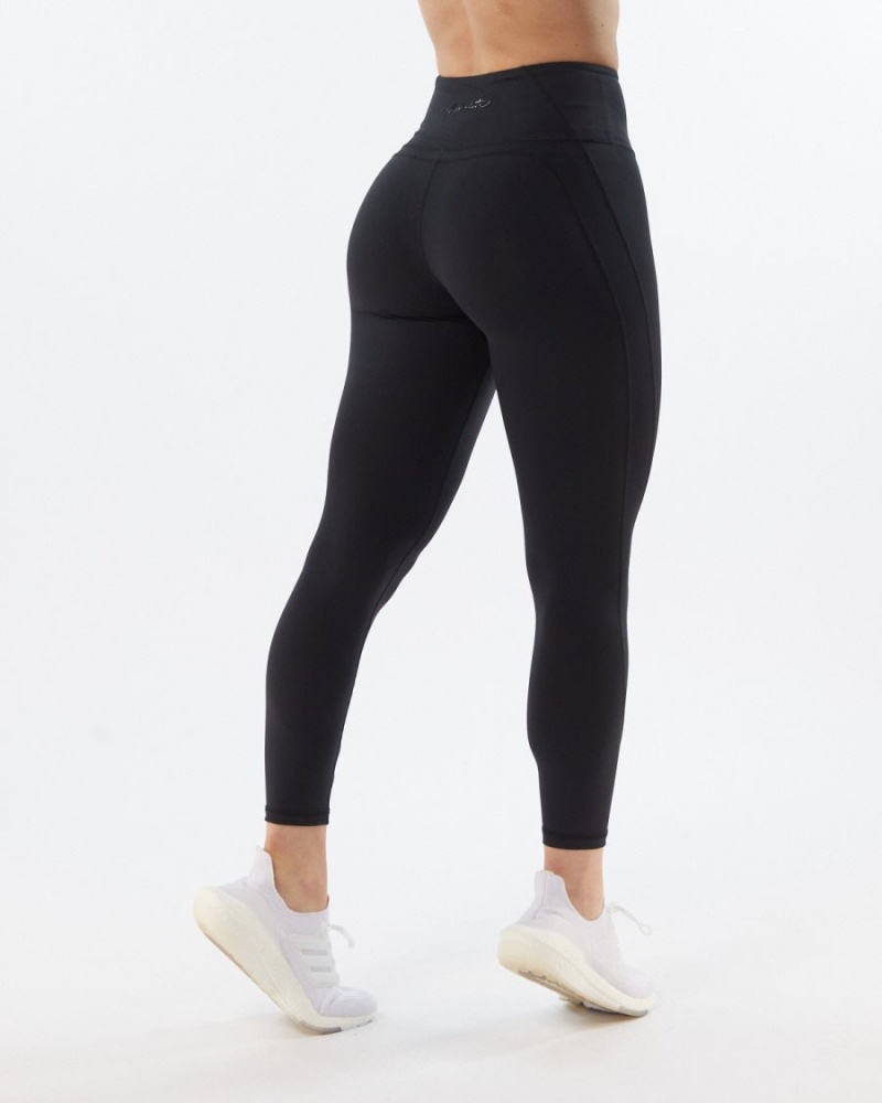 Leggings Alphalete Pulse Surge Legging Blackout Femme | JFM-44869577