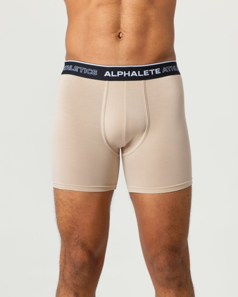 Sous Vêtement Alphalete Classiche Boxer Brief 3pk Autumn / Willow / Linen Homme | XZY-55912218