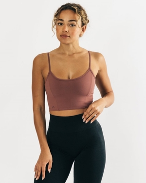 Debardeur Alphalete Ultrasoft Allure Tank Mauve Femme | QPL-18377539