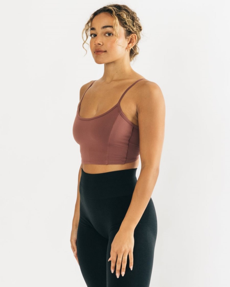 Debardeur Alphalete Ultrasoft Allure Tank Mauve Femme | QPL-18377539