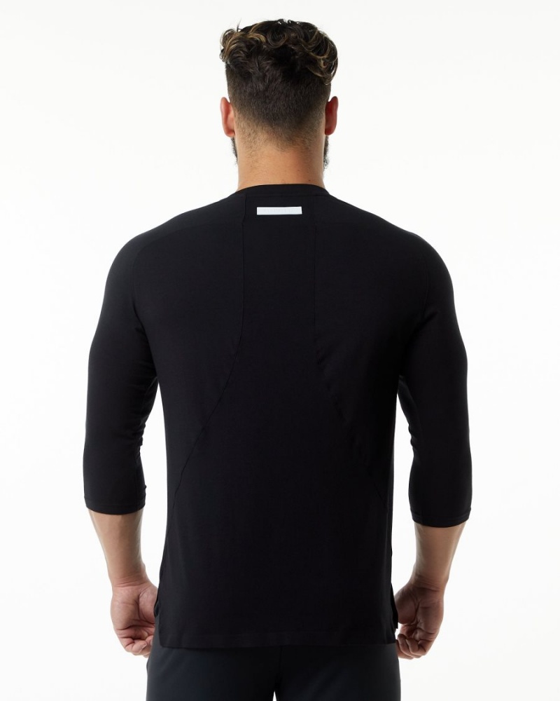 Chemises Alphalete Evo 3/4 Sleeve Tee Noir Homme | FSL-50965130