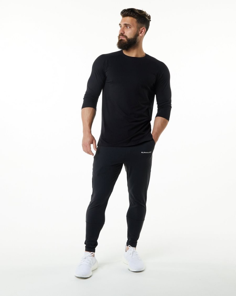 Chemises Alphalete Evo 3/4 Sleeve Tee Noir Homme | FSL-50965130