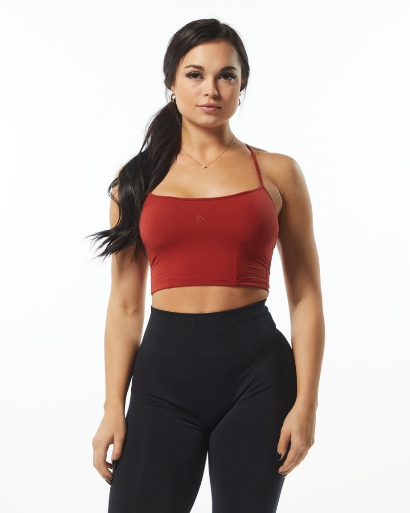 Debardeur Alphalete Ultrasoft Camisole Tank Cherry Femme | AFC-75164248