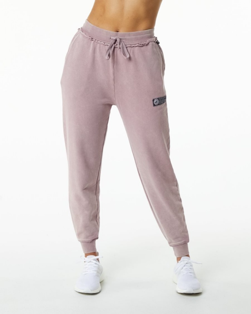 Pantalon Jogging Alphalete Very Terry Jogger Rose Femme | ATD-52425028