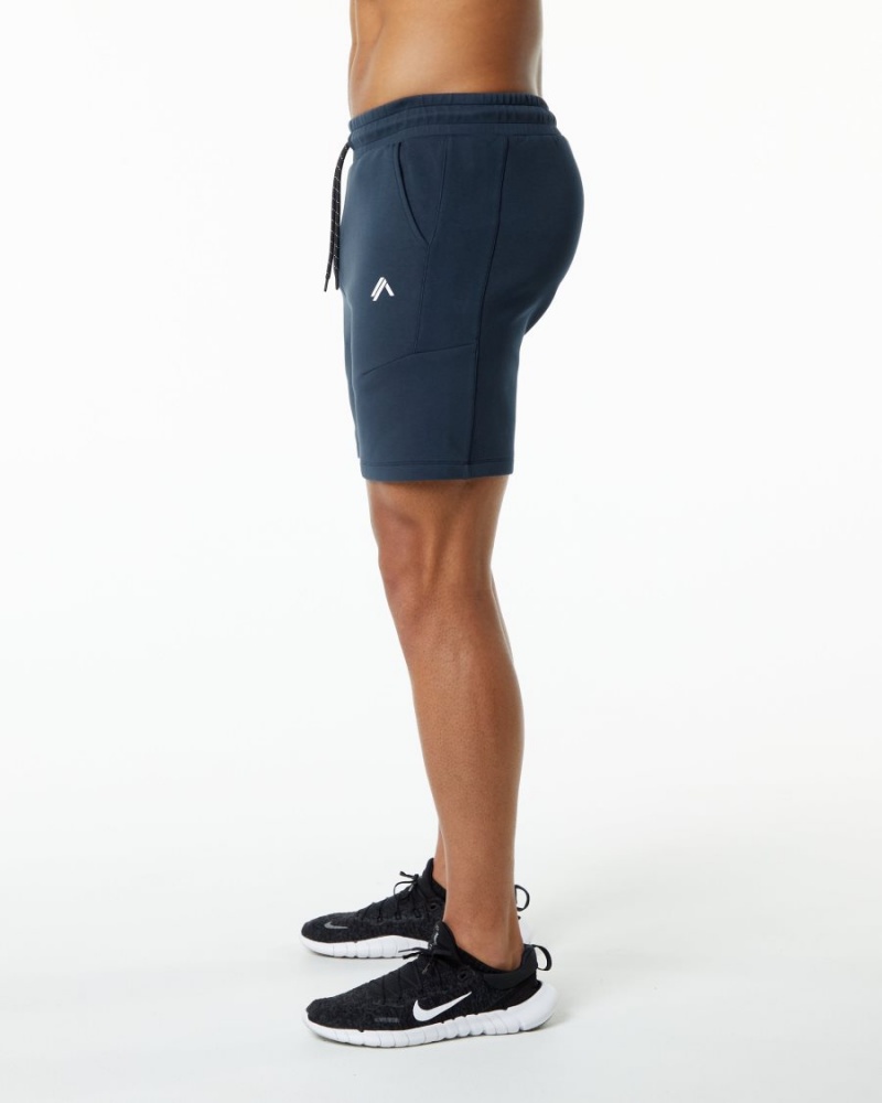 Short Alphalete ELMTS Athlétiques Corta 6" Bleu Marine Homme | PYB-49898690