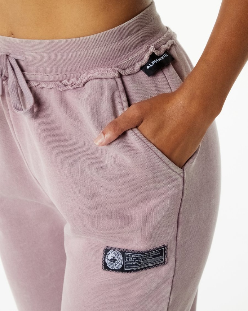 Pantalon Jogging Alphalete Very Terry Jogger Rose Femme | ATD-52425028