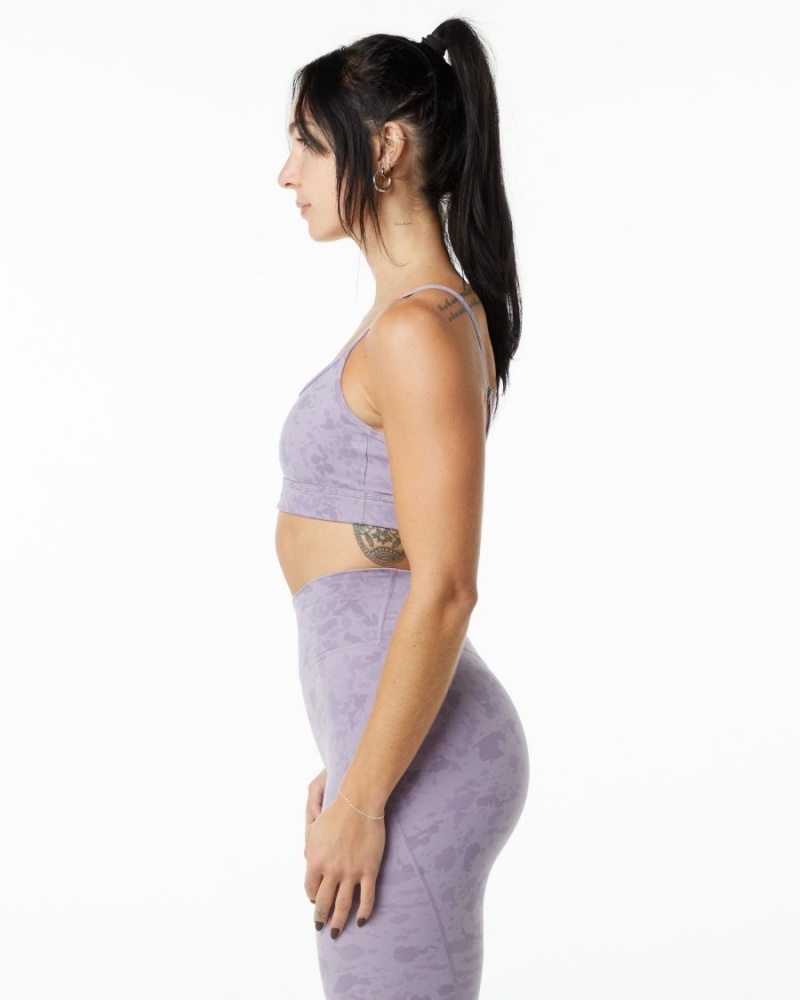 Soutien Gorge Sport Alphalete Surface Limitless Bra Pebble Print Misty Lilac Femme | FVX-13281336